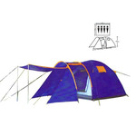 Палатка кемпинговая 5-ти местная Lanyu 1607D с тамбуром (купить в Калининграде)