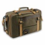 Сумка-рюкзак С-28К Aquatic с кожаными накладками, цвет коричневый